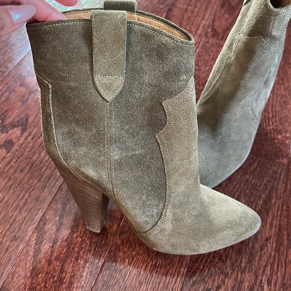 Worn once Isabel Marant khaki Roxann suede boots - Picture 4 of 4